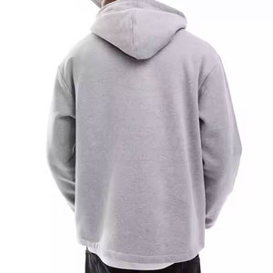 Sudaderas con capucha de gran tamaño personalizadas Sudaderas con capucha de gran tamaño sólido Casual Hip Hop Streetwear Sudadera con capucha de gran tamaño - Product Image 3