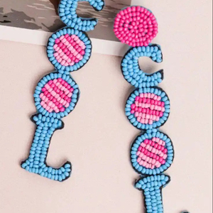 Pendientes de gota bordados hechos a mano con cuentas de diseño indio 2024 para niñas y mujeres tendencias de estilo de moda - Product Image 1