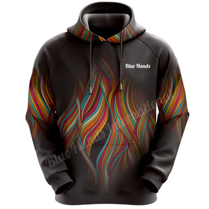 Sweat à capuche de Noël pour hommes en gros Sweat à la mode en vrac lourd avec sublimation respirante Sweat à capuche épais et vierge - Product Image 2