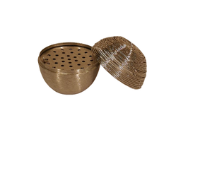 Juego de 2 cuencos de servicio de chocolate y caramelo de Metal con diseño de alambre, plato de servicio de alta calidad con tapa para mesa, uso árabe de Ramadán - Product Image 6