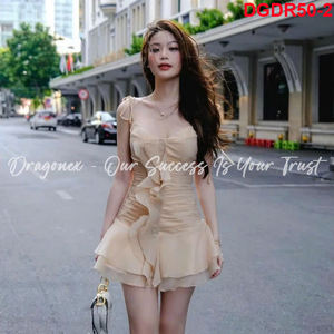 [Favorite] Robe de soirée florale à plusieurs niveaux avec robe de princesse florale blanche et rouge col carré manches courtes beau design chic 50 - Product Image 2