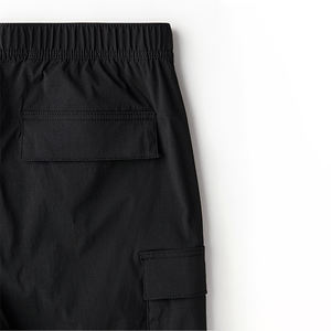 Pantalones cortos de carga sólidos, cómodos, ligeros, ecológicos, para hombre, con ajuste Regular, multibolsillos, informales, antiarrugas, de verano, servicio OEM - Product Image 4