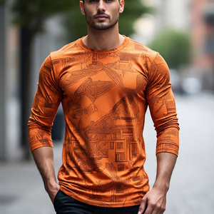 Summer Oversize T Shirt <b>Men</b> Jogging Crew Neck <b>TShirt</b> <b>Men</b> <b>Long</b> <b>Sleeve</b> Spring T Shirt <b>Men's</b> - Product Image 1