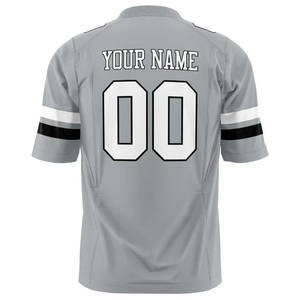 Maillot de football américain personnalisé pour hommes, maillot de sport OEM avec logo d'équipe, polyester respirant, séchage rapide, tissu évacuant l'humidité, haut - Product Image 5