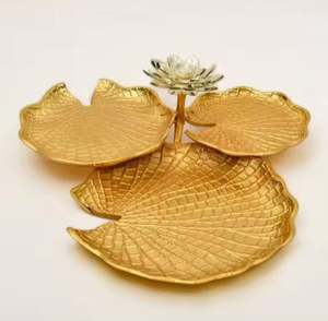 New Design Platter Floral New Design Tray <b>Metal</b> Wholesale Multi Sizes Modern Handcrafted Aluminum <b>Bowl</b> Trend Centre Piece - Product Image 6