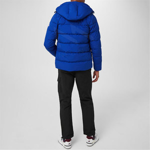 Veste polaire surdimensionnée pour hommes OEM avec col montant Manteau en duvet bulle de style High Street pour l'hiver quantité minimale de commande bas rembourré et brillant - Product Image 5