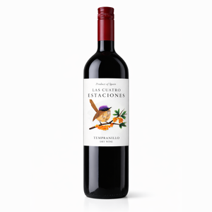 Las Cuatro Estaciones - Vino Tinto Seco 100% Tempranillo 11% ABV Vino Tinto Español 750ml - Product Image 1