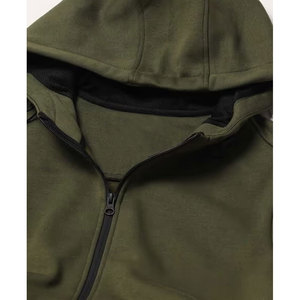 Wholesale Custom Logo Men <b>Zipper</b> <b>Jacket</b> Windbreaker <b>Jacket</b> for Men Breathable Material Long Sleeve Men Hoodie - Product Image 4