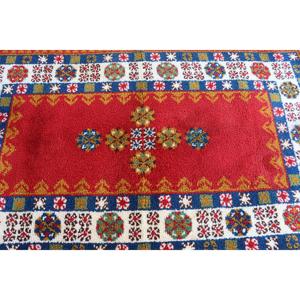 Alfombra Turca de 3.8x6.4 pies, Alfombra Vintage, Alfombra Oriental Roja - Product Image 4