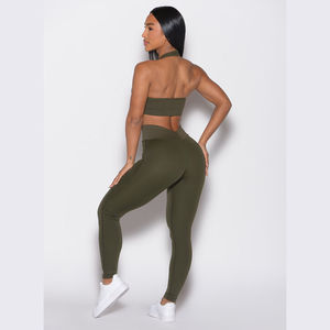 Prix d'usine dernier logo personnalisé forêt nuit taille élastique leggings taille haute leggings de gymnastique à séchage rapide pour femmes - Product Image 5
