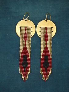 2024 tendance Premium qualité modèle Desgin verre perle à la main mode boucles d'oreilles pour femmes et filles par HF artisanat - Product Image 6