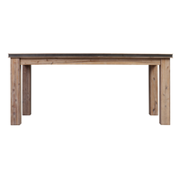 Ensemble table et chaises en bois de marque ATLAS, 6 chaises, meubles de salle à manger en bois de fabricant du Vietnam
