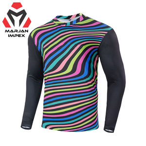 เสื้อเจอร์ซีย์มอเตอร์ครอส ชุดกีฬา ยูนิเซ็กซ์ แขนยาว สกรีนลายแบบซับลิเมชั่น ระบายอากาศได้ดี ผ้าโพลีเอสเตอร์ %  สำหรับฤดูร้อนและฤดูหนาว - Product Image 1