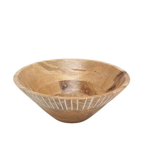 ชามข้าวทรงกลมทำจากไม้อะคาเซียชามใส่ซุปผลไม้งานฝีมือตามธรรมชาติ - Product Image 1