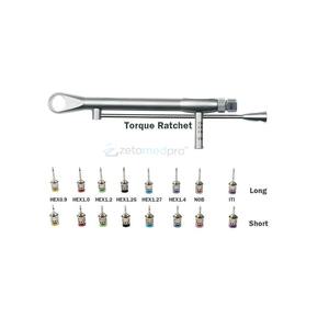 Kit Quirúrgico Manual de Implantes Dentales de Acero Inoxidable de 16 Piezas, Certificado CE, Colorido, con Torquímetro Dental, Gran Venta - Product Image 3