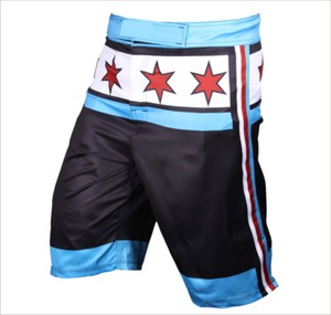 Pantalones cortos de gimnasio de lucha sublimados personalizados 2025 para hombres, ropa deportiva duradera, servicio OEM informal, gran oferta, Bóxer estampado de Pakistán MMA - Product Image 2