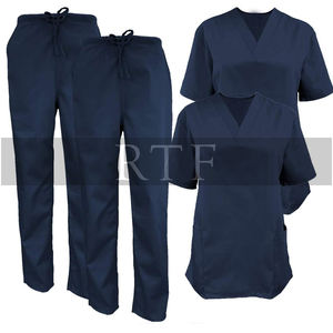 ชุดสครับทางการแพทย์ของผู้หญิง2ชิ้นเสื้อและกางเกงเครื่องแบบโรงพยาบาล - Product Image 3