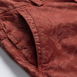 Mens 100% Polyester Solid Canvas Gym Shorts Elastic Waist <b>Custom</b> Logo Sublimation Printed Quick Dry Breathable Street Style OEM - Product Image 5