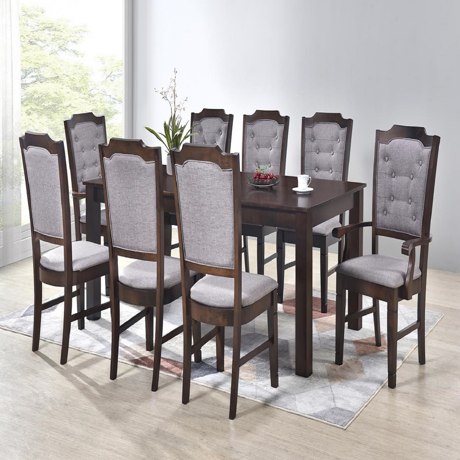 Wood Dining Chairs Made in Malaysia Modern Solid Wood Design