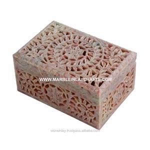 Joyero de Piedra Natural de Estatuario Tallado - Product Image 1