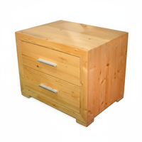 Maßgefertigtes 3-teiliges Modernes Schlafzimmermöbel-Set Hochwertige Langlebige Akazien-/Kiefernholz-Bett-Schubladen-Kommode Nachttisch Vietnam