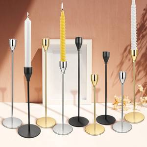 Candelero de Metal de lujo de alta calificación para decoración del hogar bodas iluminación de mesa de oficina diseños interiores modernos para Navidad - Product Image 1