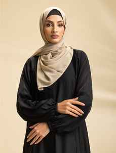 Vestido Musulmán Sencillo de Moda 2026, Abaya Sólida, Caftán Árabe de Turquía y Dubái, Vestido Largo Modesto de Manga Larga, Ropa Islámica para Niñas - Product Image 3