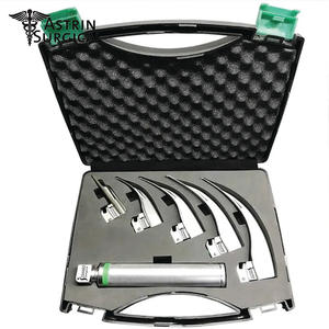 Ensemble d'instruments chirurgicaux à source d'alimentation manuelle Laryngoscope et laryngoscope à fibre optique Norme de sécurité-ML - Product Image 5