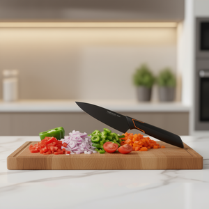 Stainless Steel Edge Black <b>Kitchen</b> <b>Knife</b> with 12cm Blade Product Category <b>Kitchen</b> <b>Knives</b> Model 1003096 - Product Image 3