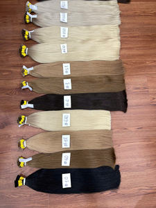 2025 Meilleure vente en gros de cheveux bruts sans enchevêtrement sans perte Extensions de cheveux humains en vrac de couleur droite vietnamienne pour le tressage - Product Image 6