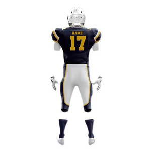 American Football Jersey Uniform Short Sleeve 100% Polyester Anti-Bacterial Unisex Stylish Performance Cut for Sports Matches - Product Image 3