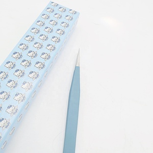 แหนบเคลือบผงสีฟ้าสำหรับขนตาที่มีน้ำหนักเบากันแบคทีเรียทนทานแบบมืออาชีพ - Product Image 3