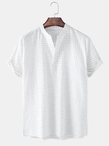 เสื้อเชิ้ตแขนยาวลายสก๊อตคลาสสิกสำหรับผู้ชายเสื้อเชิ้ตลายตารางแขนยาวมีกระเป๋าหน้าอก - Product Image 5