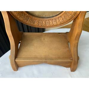 กระจกโต๊ะไม้หรูหราพร้อมกรอบที่กำหนดเองพรีเมี่ยมและรายละเอียดงานฝีมือโบราณสำหรับการตกแต่งที่ดีงาม - Product Image 3