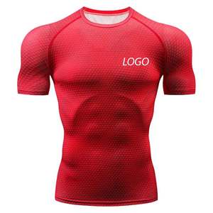 Ensemble Rash Guard de Compression Imprimé Personnalisé pour Hommes, Protection Anti-échaudures, Short de Jiu Jitsu BJJ MMA, Vêtements de Combat, Prix de Gros - Product Image 1