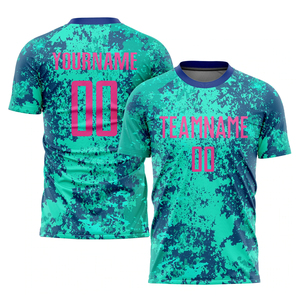 Ropa Deportiva Personalizada para Equipos, Mangas Largas, Cuello Redondo, 100% Poliéster, Tela de Buena Calidad, Totalmente Sublimada, Impresa, para Fútbol, Verano - Product Image 1