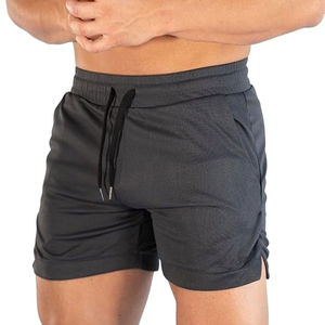 Hommes Sous-vêtements Compression Shorts Solid Color Elastic Gym Fitness Workout Compression Shorts avec poche - Product Image 1