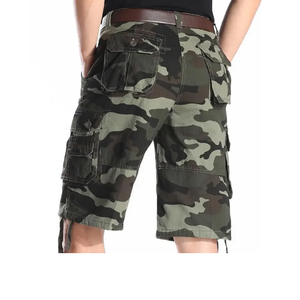 Fabricación directa de fábrica, precio al por mayor, pantalones cortos Cargo para hombre de seis bolsillos para exteriores, pantalones cortos de camuflaje para hombre, proveedor de BD - Product Image 4