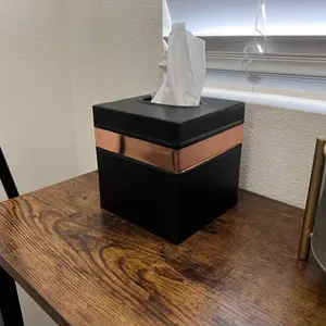 Boîtes à mouchoirs en métal à faible coût qui ne compromettent pas la qualité Idéal pour un ajout élégant mais économique à leur maison - Product Image 2