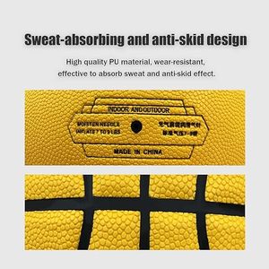 Unisex Wholesale Official OEM PU Leather <b>Basketball</b> Balls <b>Size</b> 5/<b>6</b>/7 Professional Customized with Custom Logo & Water Resistant - Product Image 4