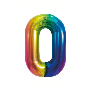 Ballons de fête multicolores numérotés double face N°1M, 12 pièces/sac - Product Image 2