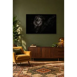 Portrait de lion Fida dans l'ombre d'un arbre, impression sur toile - Product Image 2