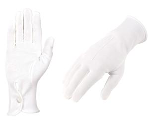 Gants maçonniques brodés d'église en coton blanc respirant et confortable pour l'extérieur Vente en gros de taille personnalisée - Product Image 4