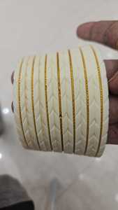 Bracelet en résine fait main bijoux ethniques indiens traditionnels avec un design complexe couleurs vives accessoire artisanat - Product Image 5