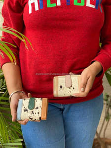 Bolso de mano de piel de vaca, billetera elegante e informal, tarjetero, monedero pequeño - Product Image 4