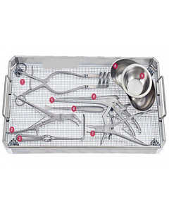 MEDZORA SURGICAL Kit de Herramientas Quirúrgicas Veterinarias Manuales de Acero Inoxidable, Certificado CE, Set Profesional MS-6004, 1 Año de Garantía - Product Image 4