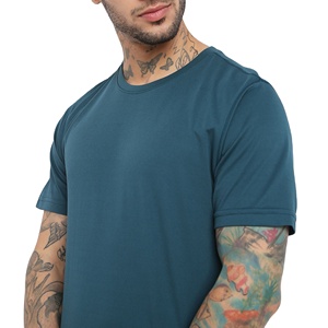 T-shirt 100% coton coupe ample avec design solide à l'air sec Style décontracté sérigraphie motif lettre vierge tissu tricoté - Product Image 3