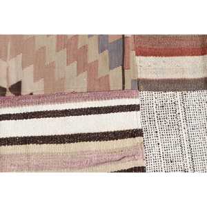 Vintage Rug, Accent 2.6x6.3 ft Turkish Rug, <b>Brown</b> Camouflage <b>Wool</b> Rug - Product Image 5