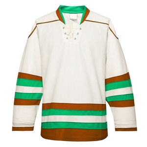 Maillot de hockey sur glace personnalisé de haute qualité, impression par sublimation, tissu respirant, vêtements d'équipe pour les clubs, vente en gros - Product Image 4