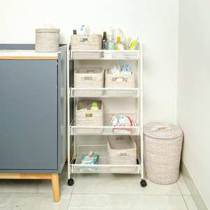 Minimaliste Rectangle Cuisine Panier De Rangement Noir Tissé À La Main Rotin Multifonctionnel Design Salon Chambre Cuisine Salle De Bains - Product Image 3